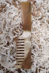 Peine de pelo fino ecológico hecho a mano cuerno de búfalo negro Natural que simboliza la resurrección de la inmortalidad para uso doméstico tipo láser - Product Image 2