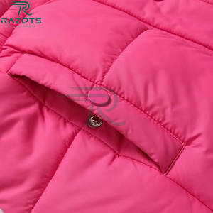 Hot Style Double Breasted Solid Breathable Cotton Long Slim Casual <b>Hooded</b> <b>Cardigan</b> Puffer Jacket for <b>Women</b> - Product Image 6
