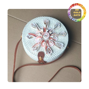 Bolsa tejida de paja de ratán con diseño creativo y patrón lindo | Origen de Vietnam | Suministro a granel con buen precio de fabricación - Product Image 2