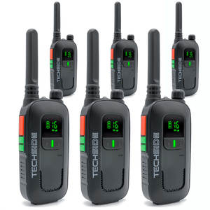 Precio de Fábrica TechSide TS-T2MIC+6, Radio PMR446 Profesional sin Licencia, 16 Canales, VOX, Escaneo Automático de Canales de 5 Niveles, Cargador USB para Auriculares - Product Image 1