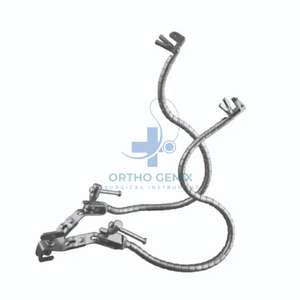 Ortho Genix Leyla, juego de retractor de cerebro Manual de alta calidad, instrumentos quirúrgicos de acero inoxidable con autorretención, modelo CE - Product Image 1