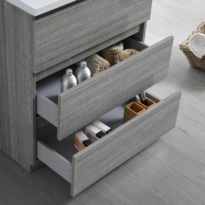 สีเทาขี้เถ้ามันวาว