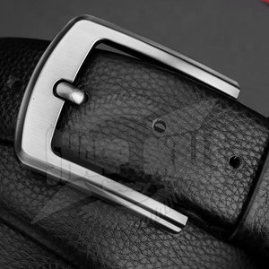 Cinturón de cuero de vaca estilo casual para hombre original al por mayor 100% longitud personalizada con hebilla de acero inoxidable MOQ bajo - Product Image 4