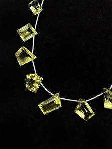 Haute qualité citron Quartz facettes tranche forme perles perles de Quartz 8 pouces brin 10-15 MM taille en gros pierres précieuses - Product Image 2