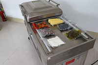 Machines d'emballage sous vide automatiques de cubes de fromage DZ600 pour la scelleuse sous vide de viande de double chambre de ferme à grande vitesse