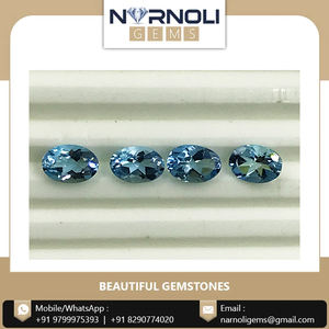 Nueva colección Aguamarina natural Oval Facetado Aguamarina Piedra preciosa Lote de 4 piezas a precio asequible - Product Image 2