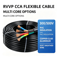 Câble de commande blindé RVVP, cuivre plaqué aluminium, multiconducteurs, flexible, norme GB IEC, fil de transmission de signal