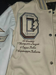 Chaqueta con letras de gran tamaño de alta calidad para hombre, algodón, lana, secado rápido, transpirable, invierno, cuello levantado, forro de lana, servicio OEM - Product Image 4