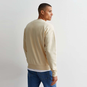 Nouveau design, vente en gros, sweat-shirt pour homme de haute qualité, logo personnalisé, polyester/coton, polaire, col rond, couleur unie, hiver, écologique - Product Image 3