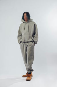 Oversize Jogger Pullover Oversize Chándal Hombres Personalizado Alta calidad Jogging Trajes Chándal Fleece 450 Gsm Heavy - Product Image 6