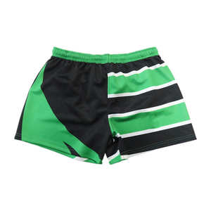 Custom Sublimated Polyester Drawstring <b>Rugby</b> Uniform <b>Shorts</b> <b>With</b> Durable Zipper <b>Pocket</b> Sports Team Wear Reasonable Price - Product Image 2