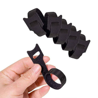 Attaches de câbles en nylon noir en gros d'usine, 150 mm, auto-bloquantes, à boucle et crochets, largeur 12 mm, réutilisables