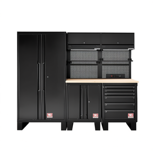 Ensemble Facom de 1 m avec armoire de rangement en bois de 2,45 m, armoires à outils - Product Image 2