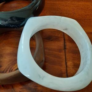 New Vintage Resin Acrylic Eco-Friendly Customizable Bangle <b>Set</b> for <b>Women</b> <b>Jewelry</b> Korean Cuff Bangles Bracelets Charms Designer - Product Image 3