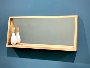 High Quality Modern Oak Rectangular Entryway <b>Mirror</b> with Shelf <b>for</b> <b>Wall</b> Usage at Home <b>for</b> Lobby - Product Image 6