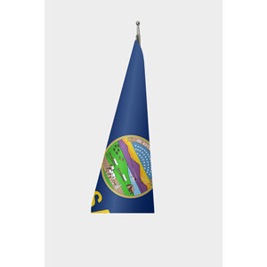 Digital-Printed <b>for</b> Kansas Indoor <b>Flag</b> 3x5ft Satin/Polyester Aluminum <b>Pole</b> Display Ready - Product Image 3