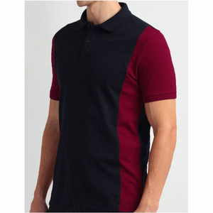 Media cremallera personalizada para hombre para camisa Polo con diseño de punto de seda helada Casual-Formal 100% cuello de algodón patrón sólido - Product Image 4