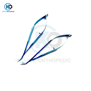 Ciseaux de chirurgie ophtalmique Vannas Instruments de microchirurgie ophtalmique en titane ciseaux de cornée droite gauche de KAHLU orthopédique - Product Image 6