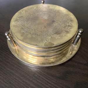 Sous-verres personnalisables écologiques résistants à la chaleur en métal de style classique et élégant de qualité durable pour les tasses à thé et café - Product Image 2