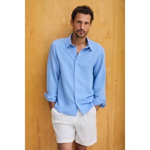 Chemise boutonnée pour homme GRIMELANGE AIRO en tissu modal doux et fin, coupe confortable - Product Image 5