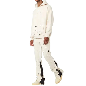 Chándal personalizado de alta calidad para hombre, estilo acampanado apilado, proveedor Premium, ropa de moda - Product Image 3