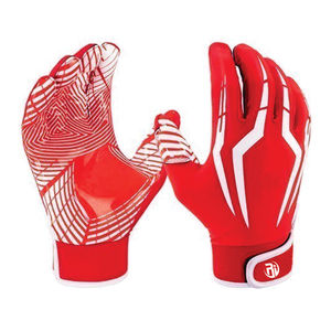 Guantes de fútbol americano de béisbol profesional cómodos de alta calidad de silicona personalizada con agarre antideslizante para Futbol Americano - Product Image 3