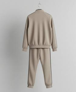 Conjunto Deportivo Casual de 2 Piezas para Hombre, Estampado y Liso, con Sudadera con Cremallera Completa y Pantalones Deportivos, 100% Algodón - Product Image 5