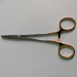 Fórceps de soporte de aguja de Mayo de medio oro 5,5 "TC soporte de aguja de un solo uso y reutilizable fórceps médicos/fórceps quirúrgicos - Product Image 4