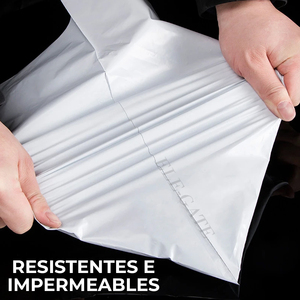 Confezione da 100 Buste in Plastica PolyMailer con Logo Personalizzato Stampato 35 X 55 cm Spessore Personalizzabile per Spedizione di Cioccolato e Pacchi - Product Image 4