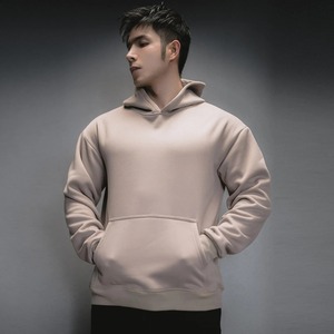 Sudaderas con capucha unisex con logotipo personalizado 240g algodón/poliéster impreso con Capucha de punto a prueba de viento sudaderas forradas ecológicas para hombres regulares - Product Image 3