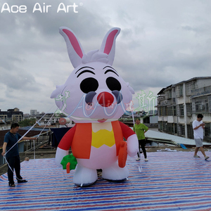Usine directe lapin gonflable modèle dessin animé lapin mascotte <span class=keywords><strong>Alice</strong></span> <span class=keywords><strong>pays</strong></span> <span class=keywords><strong>des</strong></span> <span class=keywords><strong>merveilles</strong></span> fait Oxford matériel ventilateur accessoire extérieur - Product Image 3