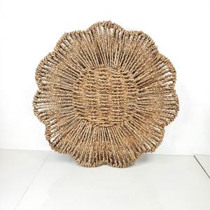 Art mural en herbe de mer de haute qualité, décoration d'espace domestique, prix le plus bas, art suspendu en paille d'herbe de mer - Product Image 3