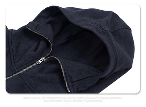 Ropa de algodón de peso pesado vintage Sudadera con capucha boxy Sun Fade Sudadera con capucha de gran tamaño French Terry Cropped Zip up Hoodies - Product Image 3