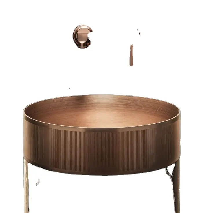 luxury Italian design brass metal table top Wash Basin Bathroom gold Sink Luxury Hotel Vanity Wash Basin Counter Top Vessel Sink
