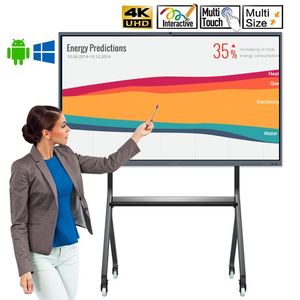 Pizarra inteligente interactiva SOZN de 86 pulgadas con pantalla táctil IR de 20 puntos, proyector todo en uno 4K UHD para educación y oficina - Product Image 5