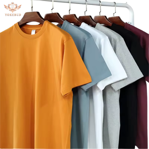 Vente en gros 100% pur coton O-cou T-Shirt surdimensionné lourd impression personnalisée mode décontracté à manches courtes grande taille respirant tricoté - Product Image 1