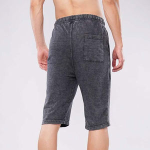 OEM/ODM más vendidos 100% algodón francés Terry de longitud larga lavado con ácido pantalones cortos Streetwear pantalones cortos ligeros para hombres - Product Image 6