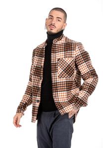 Venta al por mayor: Chaqueta casual de invierno fina con cuello redondo y botones para hombre, estilo streetwear con patchwork, cortavientos, para venta al por mayor en la UE. - Product Image 3