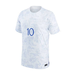 Jersey de fútbol para adultos, cuello redondo, medias mangas, sublimación, tendencia deportiva, ropa de fútbol, Jersey con logotipo personalizado impreso - Product Image 1