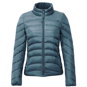 2025 Top Trending Design Thick Puffer Jacket for Women Breathable Fabric Solid Purple Color Plus Size Waterproof Winter Jacket - Product Image 2