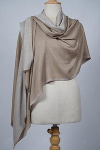 Étole Réversible en Cachemire et Laine Fine pour Femme, Légère, Douce, de Luxe, de Créateur, Châle Élégant à Double Face pour l'Automne - Product Image 6