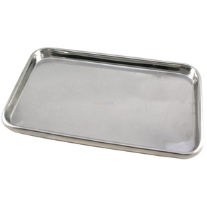 Plateau à instruments chirurgicaux professionnel 13,5x9,75x0,75 pouces, réutilisable en acier inoxydable pour la stérilisation médicale hospitalière - Product Image 2