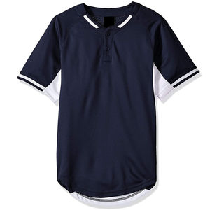 2024 Jersey de béisbol en color negro completo Medias mangas con estampado/sublimación Nombre del equipo personalizado Número ropa deportiva Jersey - Product Image 5
