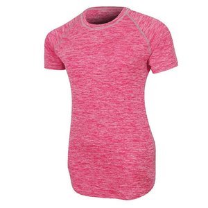 Nouveau T-shirt personnalisé pour femme, col rond, manches courtes, uni, anti-rides, en polaire écologique, respirant, gaufré - Product Image 1