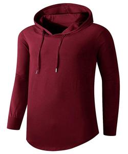 2025 Stylish Color Block Oversized Hoodie Men Blank Long Sleeve Custom Printed Winter 100% Cotton Men Gym Hoodies - Product Image 5