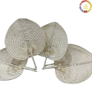 พัดไม้ไผ่ทำมือสไตล์เวียดนามสินค้าช่างฝีมือทำจากวัสดุธรรมชาติเป็นมิตรต่อสิ่งแวดล้อมของตกแต่งที่มีน้ำหนักเบาของขวัญงานเทศกาล - Product Image 4