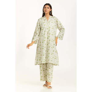 ชุดเซ็ตผ้าฝ้ายผสมวิสโคสพิมพ์ลายลำลอง ผ้าชีฟอง สำหรับฤดูใบไม้ผลิ/ฤดูร้อน-IPST-55246 - Product Image 4