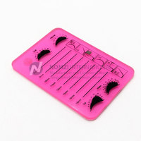Plateaux de rangement pour extensions de cils avec logo personnalisé, en verre, forme sur mesure, kit d'outils Nomzi International High