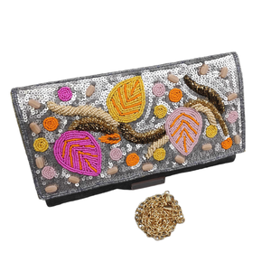 Bolso de mano con cuentas de moda informal para mujer 2024, cierre abierto con decoración de lentejuelas, nuevo lanzamiento para exportación - Product Image 1