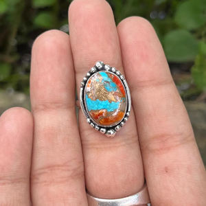 แหวนทองแดงหอยนางรม10X14มม. รูปไข่925สเตอร์ลิงเงิน18K ไมครอนชุบทองโรเดียมชุบทองของขวัญหมั้นแต่งงาน - Product Image 2